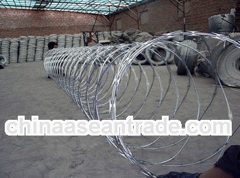 hot dipped galvanized razor barbed wire/high quality