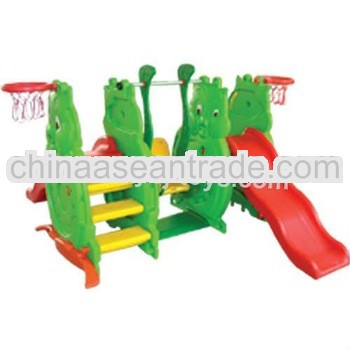 hot plastic small slide with swing for sale