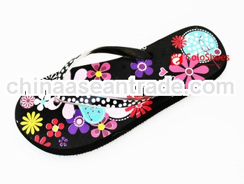 hot sale pvc strap flip flop for ladies 2013
