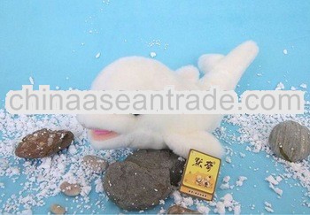 hot selling white plush dolphin toys