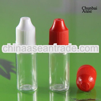 hotsale pet 10 ml bottles with dropper /child security cap /bayonet long tip (for vapor juice bottle