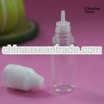 hotsale pet 10ml bottle child proof cap with tamper ring (for vapor juice bottle)