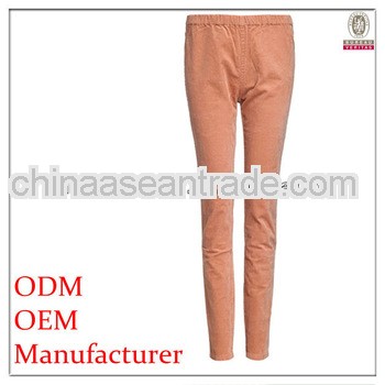 hottest designed ladies long pants with elastic waist