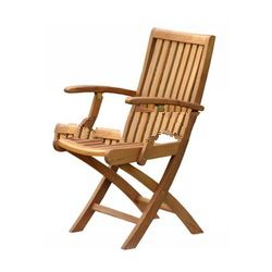 Teak Outdoor Furniture - Toraja Folding Arm Chair