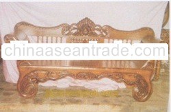 wooden sofa