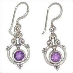 Silver Gemstone Earring