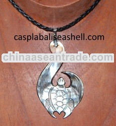 turtle art hook necklace