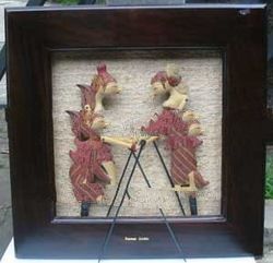 Hanging Frame Wayang Rama Shinta Wood Crafts