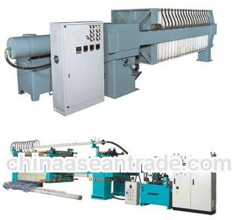 hydraulic membrane flter press automatically discharging