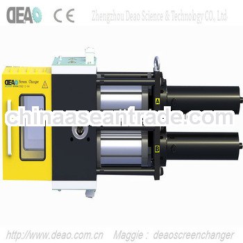 hydraulic screen changer with double working stations
