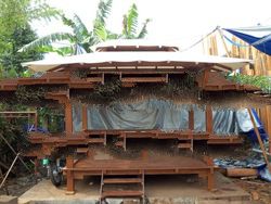 wooden gazebo