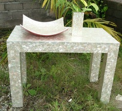 mother of pearl table art
