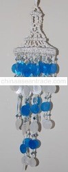 capiz shell wind chimes indonesia with colour mixed