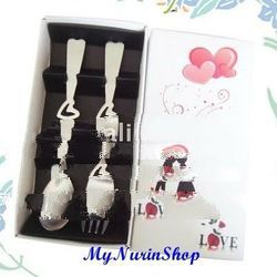 Love Silver Fork & Spoon Set