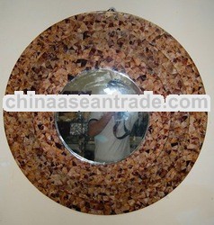 mirror frame from mother of pearl black pen lip shell