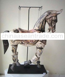 HORSE ARTICULATED ON STAND