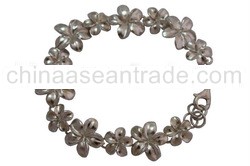 Sterling Silver Flower Bracelet