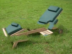 Teak garden Furniture Lounger and Cushion