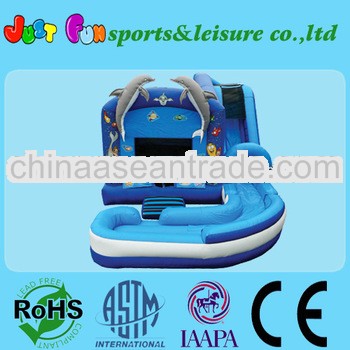 inflatable water slide and bouncer