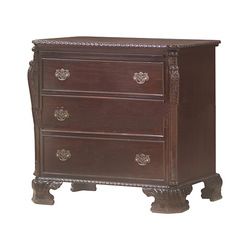 Heavy Carved Mahogany Chest of Drawers