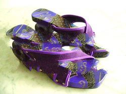 Batik wooden sandals