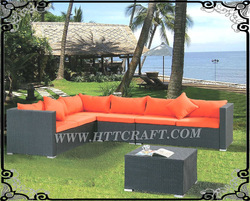 Pvc rattan sofa set