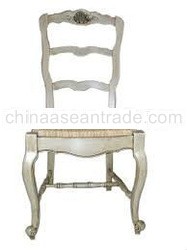 french dining chair with rattan seat