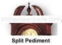 grandfather clock-split pediment