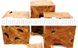 teak root furniture ball & block 0031