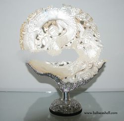 luxury crafts and gifts fromseashell with silver plate