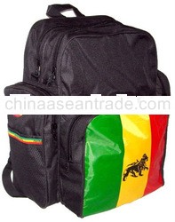 Nylon Back Pack Rasta Lion