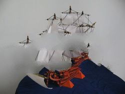 miniature ship