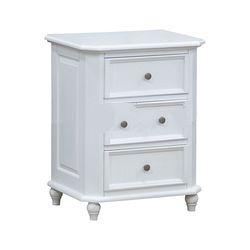Line Bedside Table with 3 Drawers
