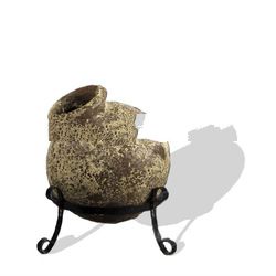 AAY sanblast antique planter- sanblast outdoor pot