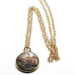 brass shell necklaces (bjns-022)