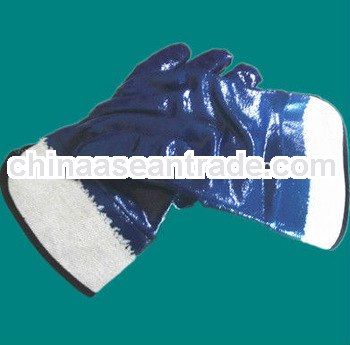 jersey liner gloves nitrile coated safety cuff