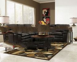 RICKY-LEATHER LIVING ROOM SOFA COUCH SECTIONAL SET NEW