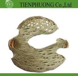 Bamboo product with net, bamboo handicraft basket