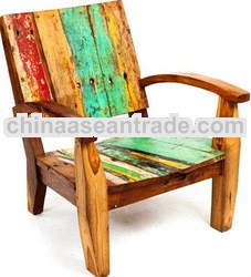 CHAIR MADE OF OLD BOAT WOOD BWC29