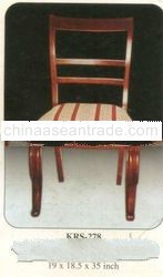 Plain Ladderback Chair Mahogany Indoor Furniture.