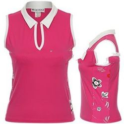 Jerdog Women's Blush Sleeveless Polo shirt