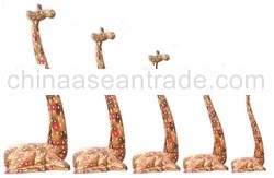 Sitting Giraffe Wood Carving Set