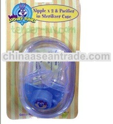 BLT 2 SILICONE NIPPLE and PACIFIER in Sterilizer Case LT