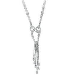 4K Interlocking Circles Diamond Necklace