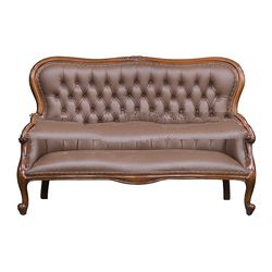 Augustine 3 Seat Sofa with Leather Upholstered