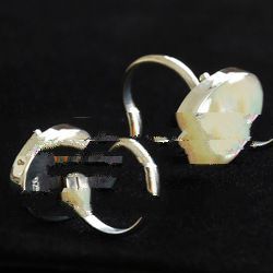 ring silver with mother of pearl