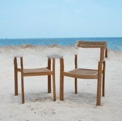 Teak Garden and Outdoor Furniture: Teak Arizona Stacking Chair