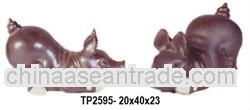 Terracotta animal planter