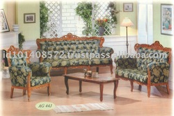 Teak Sofa Set Classic Design New Romawi Tersanjung 3 Indoor Furniture