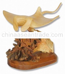 Carved Manta ray Fish